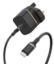 Telefono įkroviklis Otterbox, USB-C, 100 cm, juoda sp., 20 W