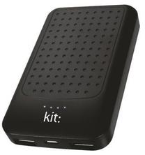 Nešiojamas įkroviklis (Power bank) Kit:, 6000 mAh, juoda sp.