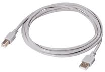 Vads Hama USB A plug, USB B plug, 2.5 m, pelēka krās.