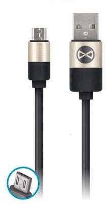 Vads Forever GSM032573, Micro USB/USB, 100 cm, melna krās.
