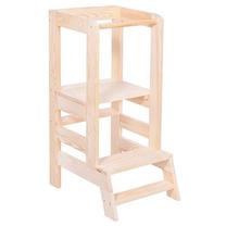 Montessori bokštelis Springos, mediena, geltona sp., 90 cm x 39 cm
