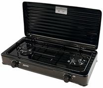 Mini plītis gāzes MPM SMILE-KN-02/1KB, 3900 W, melna krās.