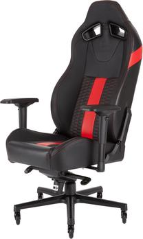 Spēļu krēsls Corsair Road Warrior T2, melna krās./sarkana krās.