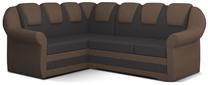Kampinė sofa Lord II Soft 66, Soft 15, ruda sp./tamsiai ruda sp., kairinė, 190 x 243 cm x 105 cm