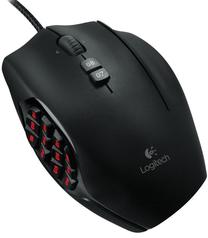 Kompiuterio pelė Logitech G600 MMO, juoda sp. Prekė su pažeista pakuote.