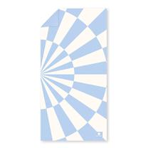 Sporta dvielis Spokey Bari, zila krās./balta krās., 160 cm x 80 cm