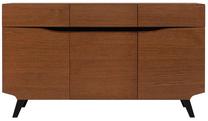 Komoda Madison KOM3D3S, ąžuolo sp./ruda sp., 92 cm x 42 cm x 162 cm