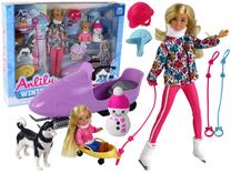 Кукла с аксессуарами Lean Toys Anlily Winter, 30 см, многоцветный