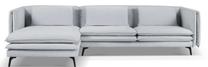 Kampinė sofa Micadoni Home Vottina MIC_LC_167_F1_VOTTINA2, šviesiai pilka sp., kairinė, 317 x 170 cm x 79 cm