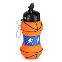 Sporta pudeles un šeikeri Nils Camp Basketball NC4104, oranža krās., silikons/polipropilēns (pp), 0.55 l