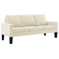 Sofa VLX 3-Seater 288765, kreminė sp., 76 x 184 cm x 82.5 cm