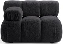 Modulinė sofa Micadoni Bellis Rolf 8, grafito sp., kairinė, 94 x 94 cm x 70 cm