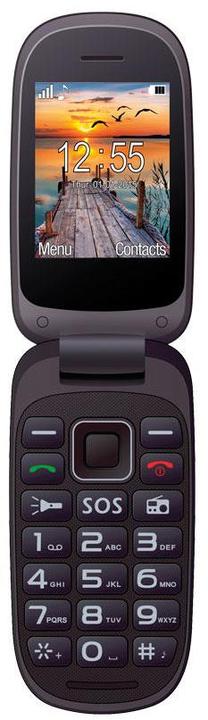 Telefons ar pogām Maxcom MM818, 16 MB, sarkana krās.