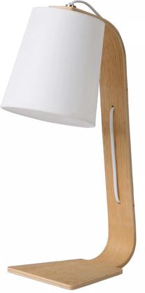 Galda stāvlampas Lucide Nordic 06502/81/31, E14, 40W, balta krās./brūna krās.