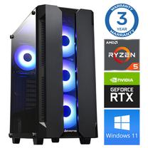Stacionārs dators Intop Ryzen 5 5600X, DDR4 32 GB, SSD 1 TB, Nvidia GeForce RTX 3050 8 GB GDDR6, Windows 11 Pro