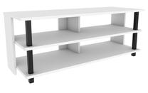 ТВ стол Kalune Design Pueblo, белый цв./черный цв., 44.6 см x 120 см x 47.4 см