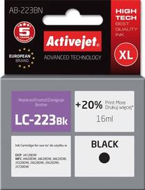 Rašalinio spausdintuvo kasetė ActiveJet Supreme AB-223BN, juoda sp., 16 ml