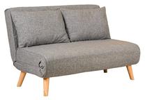 Sofa-lova Hanah Home Folde 2-Seat, šviesiai pilka sp., 120 x 80 cm x 42 cm