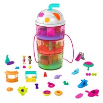 Комплект Mattel Polly Pocket Polly Pocket Spin & Reveal Juice Can GYW08, многоцветный