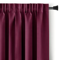 Blackout aizkari AmeliaHome Pleat Blackout, violeta krās., 140 cm x 270 cm
