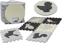 Коврик для малышей - пазл Lean Toys Animals, 30 см x 30 см, 28 шт, серый цв.