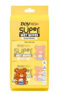Mitrās salvetes Doyfresh SMWW Bear, 1 sl, 8 gab.