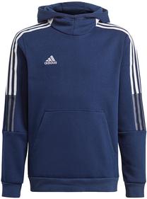 Džemperi, bērniem Adidas Tiro Sweat Hoodie GK9680, zila krās., 128 cm