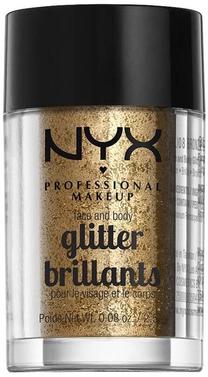 Veido blizgučiai NYX Professional Makeup Metallic Glitter, 2.5 g, bronzos sp. bronze