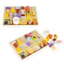 Žaislinių maisto produktų rinkinys EcoToys, įvairių spalvų