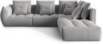 Modulinė sofa Micadoni Home Bloom Casino, pilka sp., dešininė, 316 x 310 cm x 95 cm