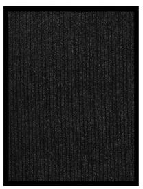 Придверный коврик VLX Striped 331608, антрацитовый цв., 80 см x 60 см x 0.8 см