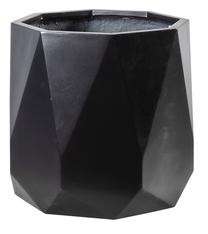Puķu pods Home4you, Ø 42.5 cm, melna krās.