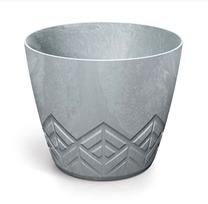 Gėlių vazonas Prosperplast ARECO BETON DARE200E-422U, plastikinis, Ø 19.8 cm, šviesiai pilka sp.