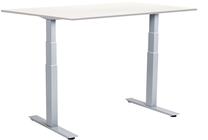 Datorgalds regulējams augstums Sun-Flex EasyDesk Adapt VI, 120 cm x 80 cm, 62 - 127 cm, alumīnija krās./balts krās.