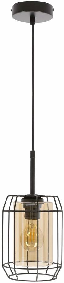 Светильник потолочный Candellux Lighting Jonera 31-49308, E27, 1 x 40 Вт, янтарный цв. / черный цв.