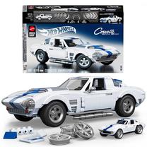 Konstruktorius, automobilis Mattel Hot Wheels Corvette Grand Sport, 918 vnt., balta sp.