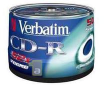 Ierakstāms kompaktdisks Verbatim 43351, 700 MB, 50gab.
