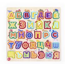 Деревянный пазл TopBright Alphabet And Animals 120324RU, 33 шт.