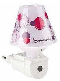 Öölamp Badabulle Nightlight Purple Drops, valge v./roosa v.