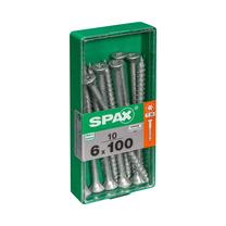 Medsraigtis, universalieji Spax, 6 x 100 mm, balta sp., 10 vnt.