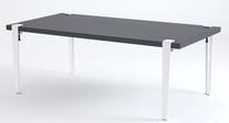 Kavos staliukas Kalune Design Fonissa, antracito sp./balta sp., 60 cm x 120 cm x 45 cm