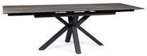 Stalas išskleidžiamas Columbus, ruda sp./juoda sp., 160 - 240 cm x 90 cm x 76 cm