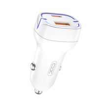 Automobilinis įkroviklis XO CC37, USB Type C/USB Type A, balta sp., 20 W