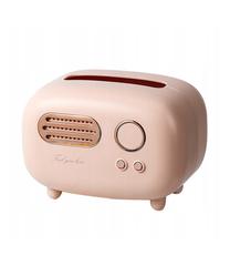 Salvrätikuhoidik Retro Radio, 132 mm x 197 mm, roosa v.