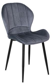 Valgomojo kėdė Shelby Velvet TOH2353, matinė, pilka sp., 46 cm x 41 cm x 88 cm