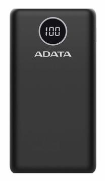 Lādētājs-akumulators (Power bank) Adata, 20000 mAh, melna krās.