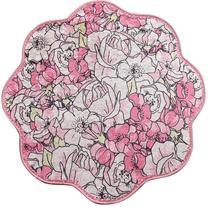 Vonios grindų kilimėlis Foutastic Rosa Shape 359CHL4278, rožinė sp., 100 cm x 100 cm, Ø 100 cm
