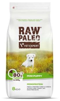 Kuiv koeratoit Raw Paleo Puppy Mini Turkey, kalkun, 8 kg