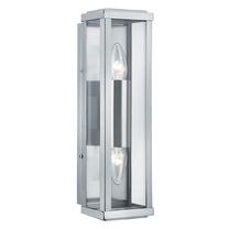 Sieninis lauko šviestuvas Searchlight 9204SS, 40W, E27, IP44, nerūdijančiojo plieno sp., 10 cm x 36 cm