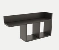 Sieninė lentyna Kalune Design Room 854KLN1717, tamsiai pilka sp., 37 cm x 72 cm x 18 cm